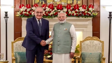 India Switzerland ties PM Modi and Guy Parmelin at Hyderabad House