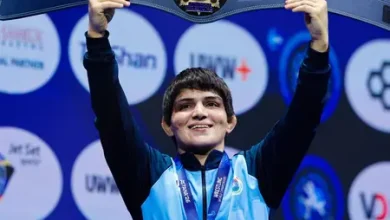 - Manisha Bhanwala wins gold in the 59kg category at the Women’s Wrestling World Championships 2026.