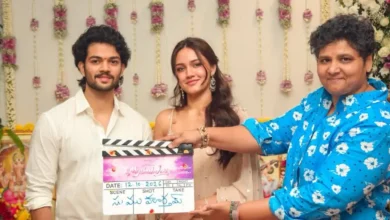 Medha Meka and Jai Jasti in the first-look poster of Telugu romantic comedy #MythriInLove