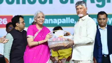 Nirmala Sitharaman speaks about PM Modi farmer schemes at Madanapalle event