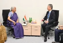 Nirmala Sitharaman discusses India-Japan clean energy cooperation and investment with JBIC Governor Kazuhiko Amakawa