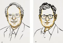 Robert E. Hall and Michael Woodford, winners of the Nobel Prize in Economics 2026.