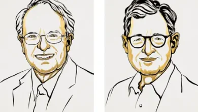 Robert E. Hall and Michael Woodford, winners of the Nobel Prize in Economics 2026.