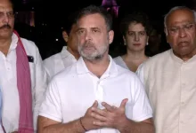 Rahul Gandhi and President Droupadi Murmu amid the political controversy over electoral irregularities.