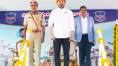 Telangana CM Revanth Reddy announces police vacancies and higher ex gratia payments at the Police Martyrs’ Day parade in Hyderabad.