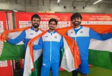 Shailesh Kumar wins gold in the men’s high jump T63 final with a 1.89-metre clearance.