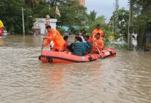 - Srikakulam floods in Andhra Pradesh after heavy rain, with road and railway disruptions.