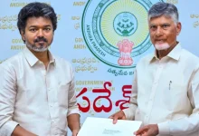 Vijay’s presence creates a buzz in Vijayawada… What happened at the meeting between the two Chief Ministers? Discussion on the Godavari–Cauvery river-linking project!”